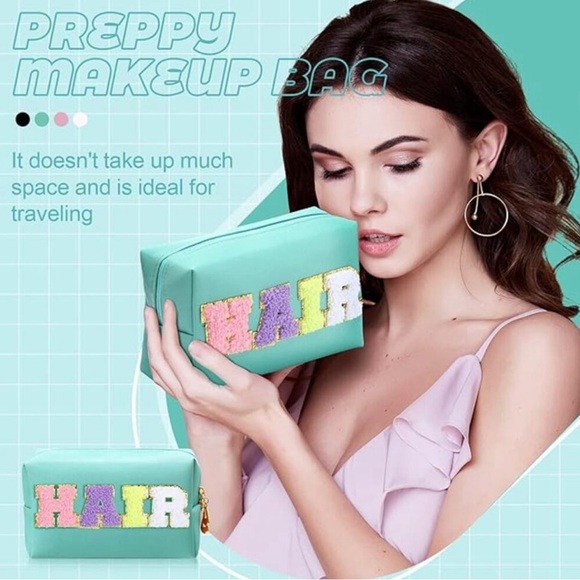 Hair, Skin and Face patch letter cosmetic case 3 pc bundle - Picture 4 of 14